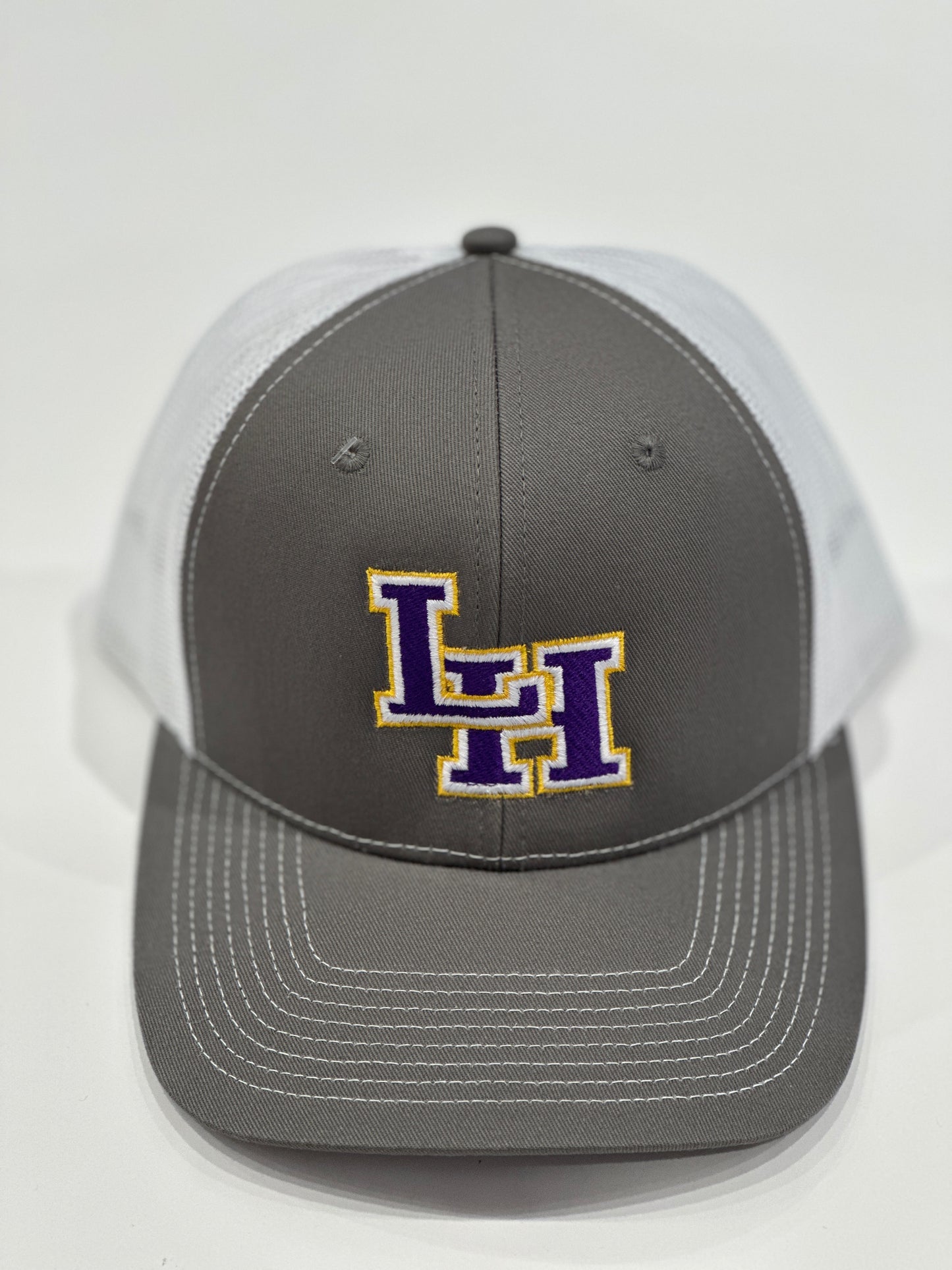 Richardson LH Gray & White Snapback Hat