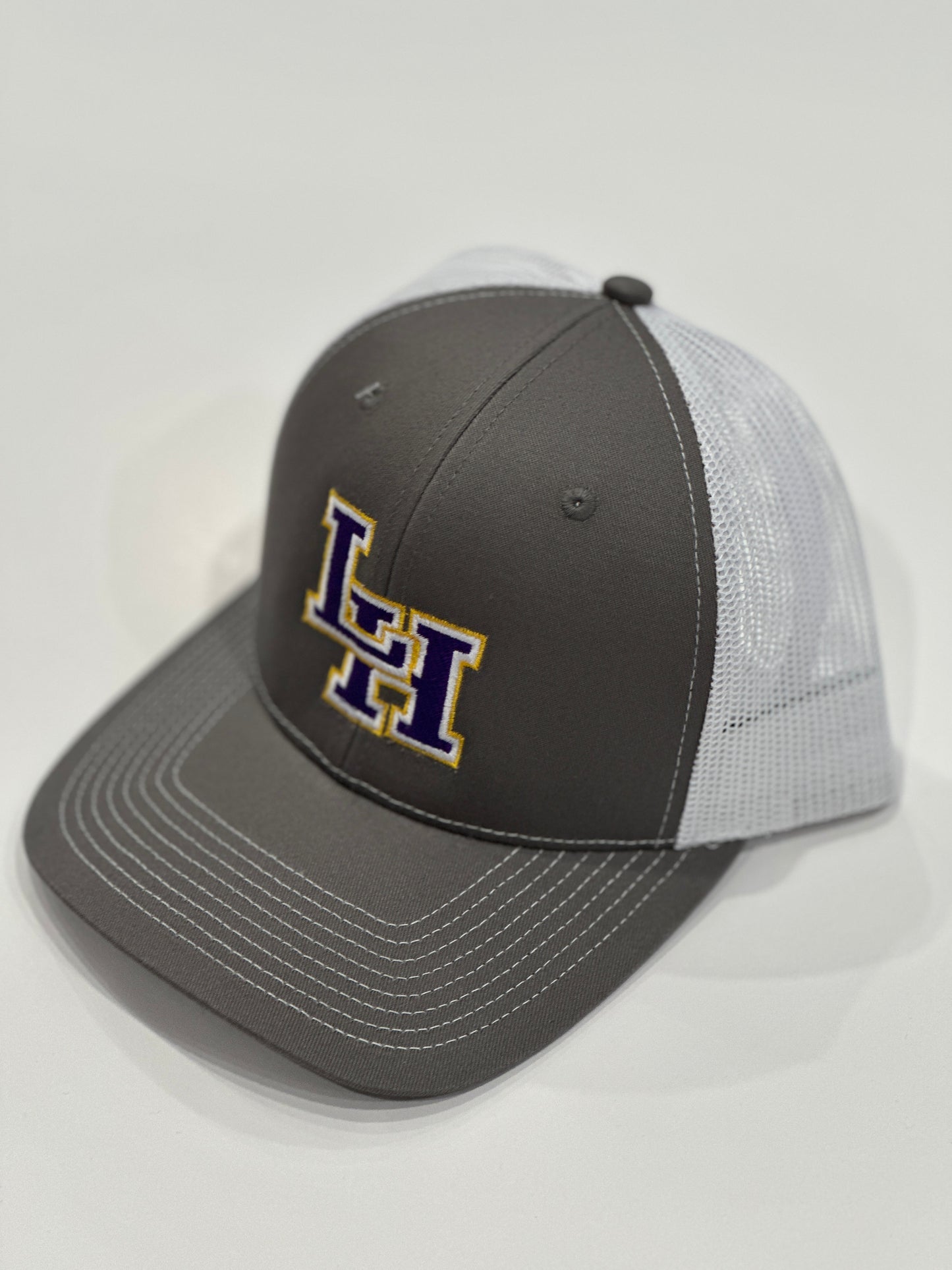 Richardson LH Gray & White Snapback Hat