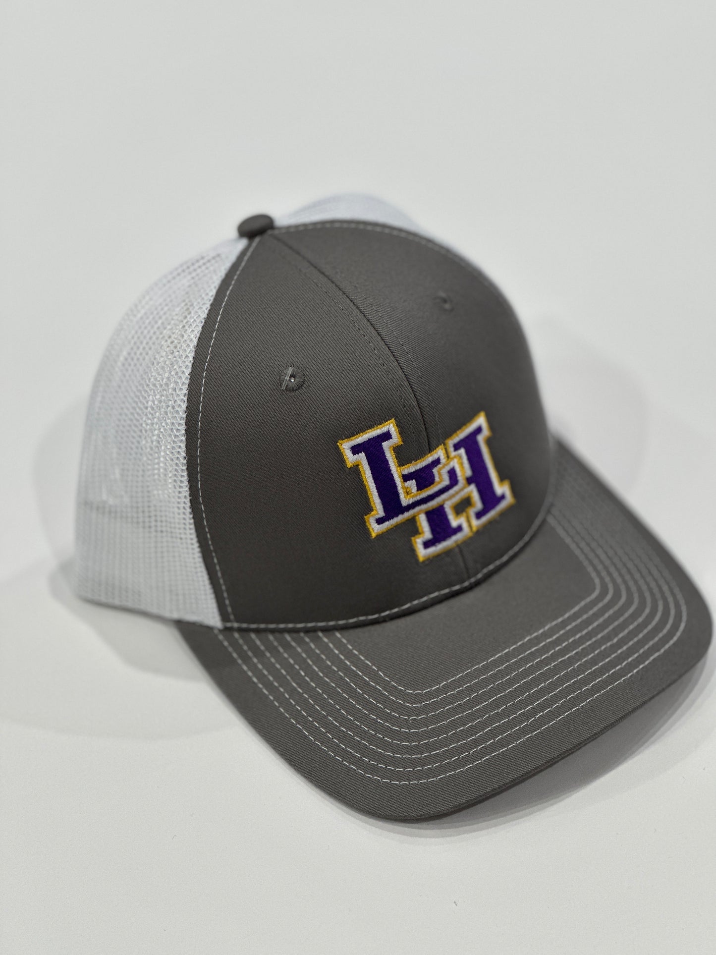 LH Gray & White Snapback Hat