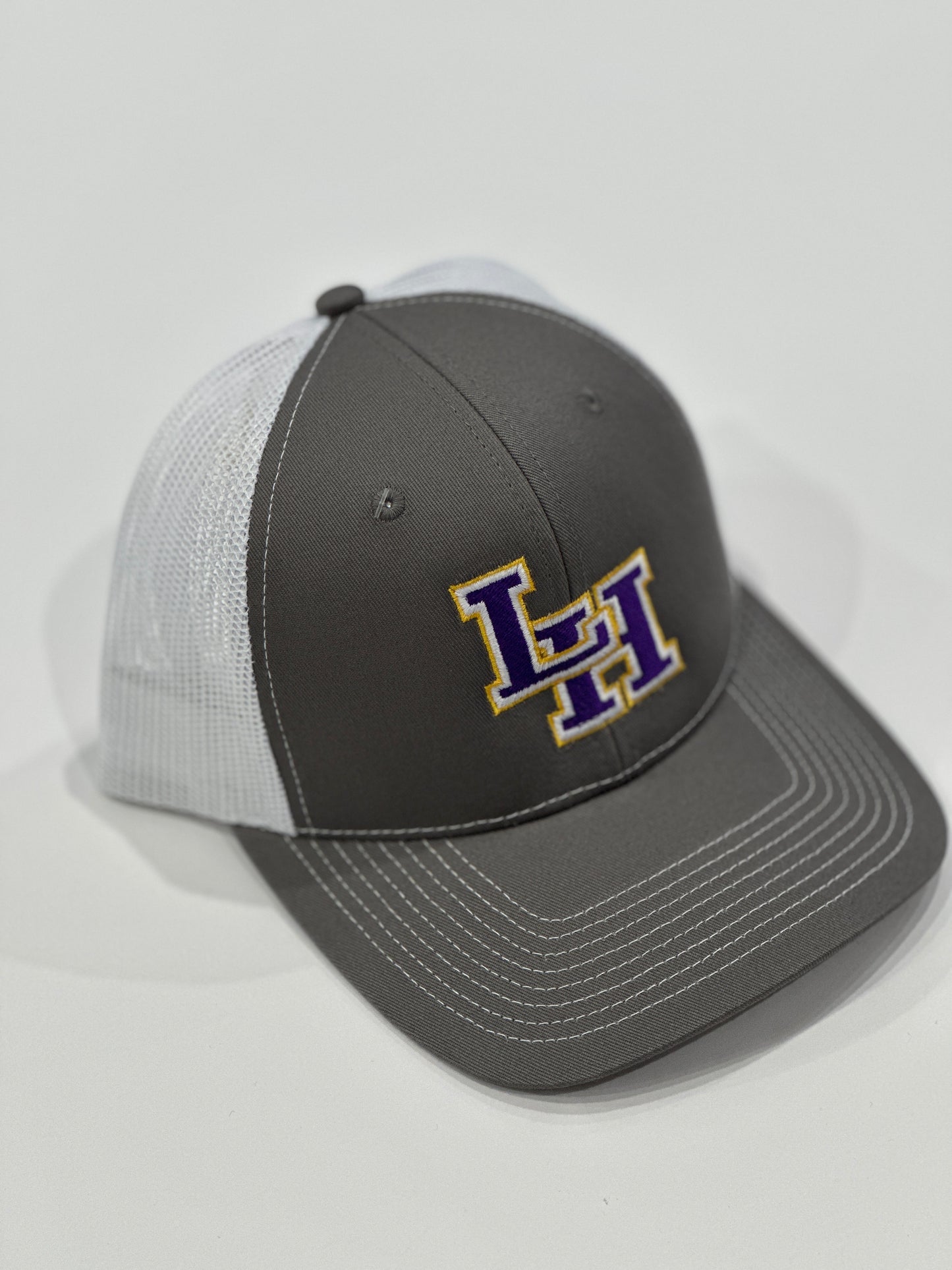 Richardson LH Gray & White Snapback Hat