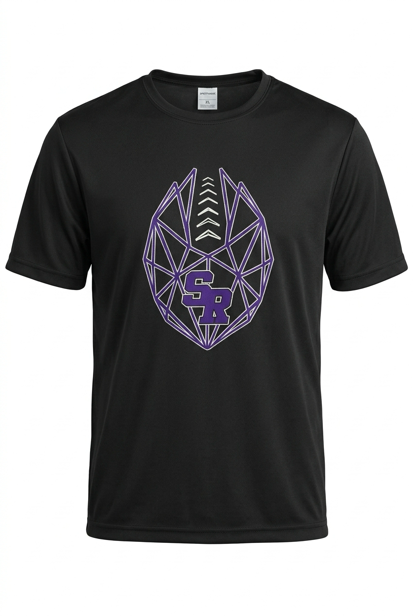 Geometric Santa Rita Football T-shirt