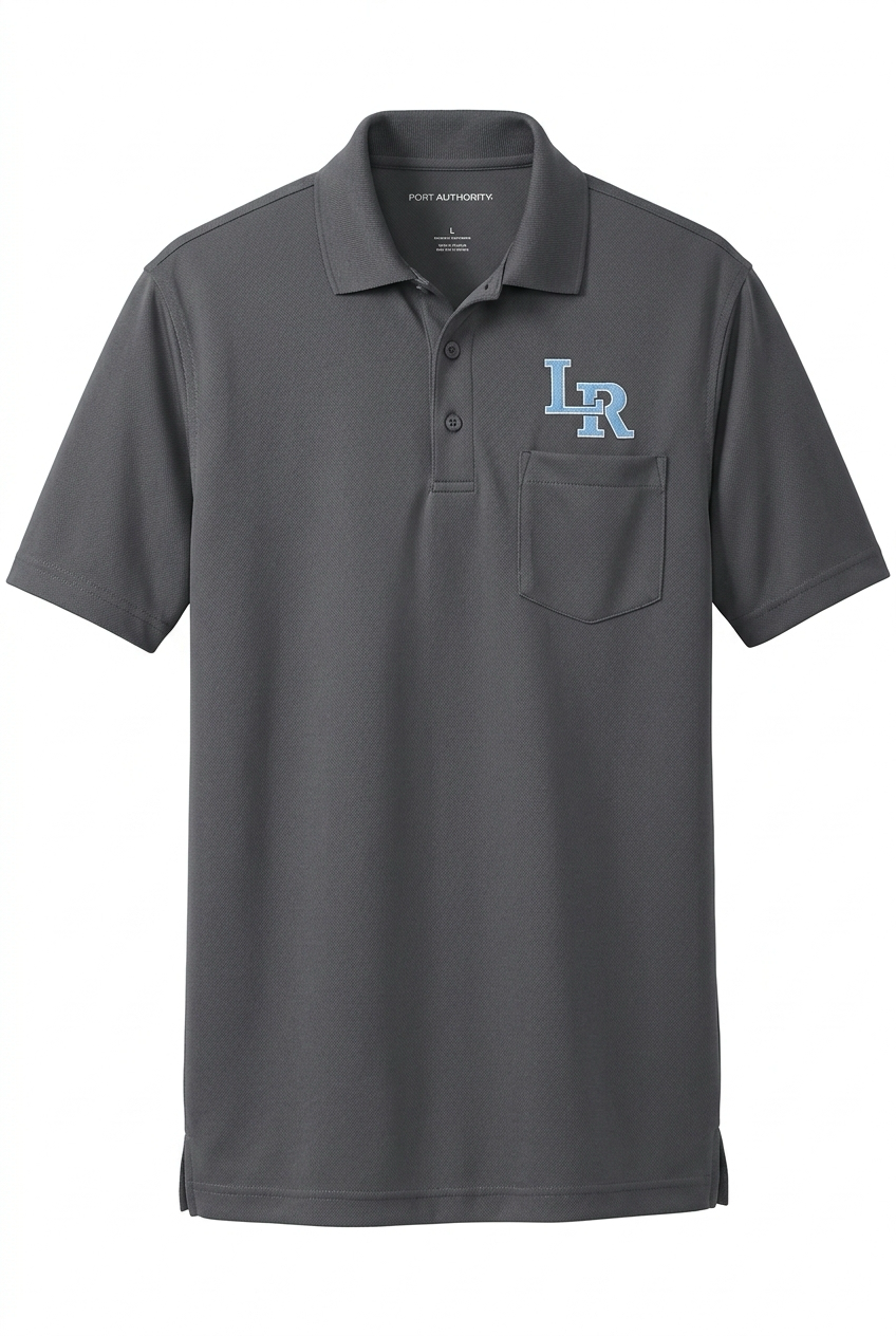 LR Grey Pocket Polo