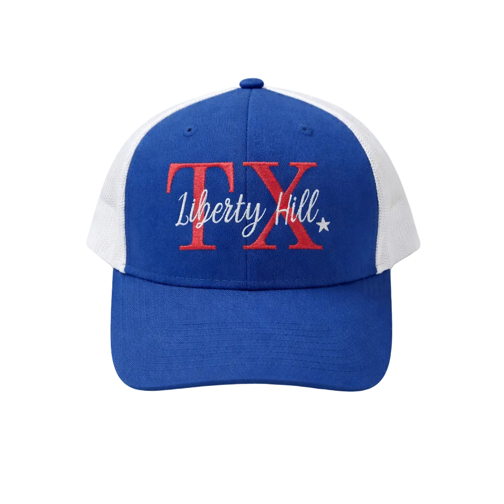 Royal Blue Liberty Hill Texas Hat