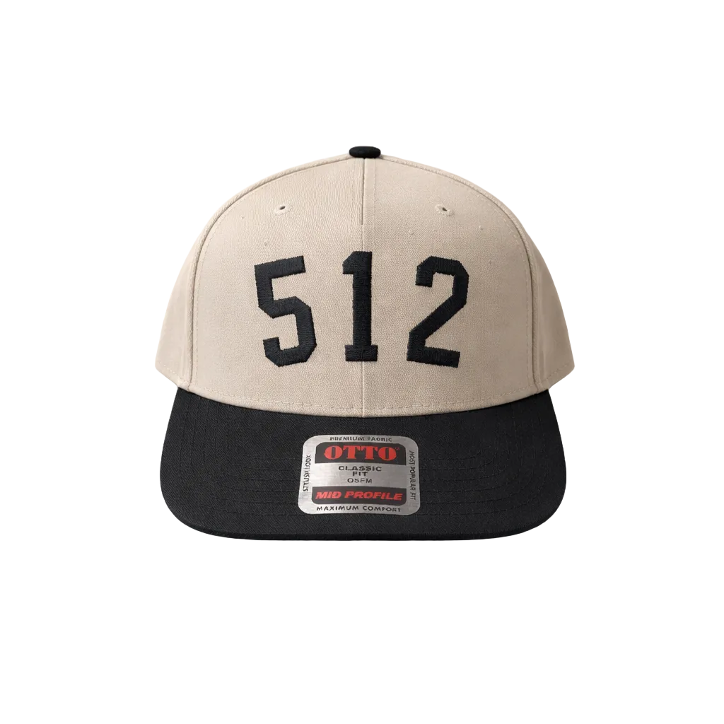 OTTO 512 SnapBack Black/Tan Hat