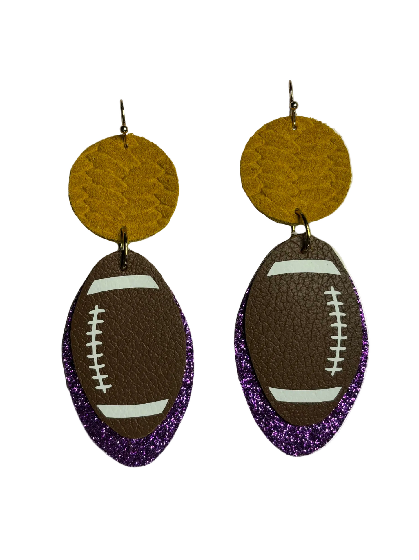 Panthers Football Drop Earrings
