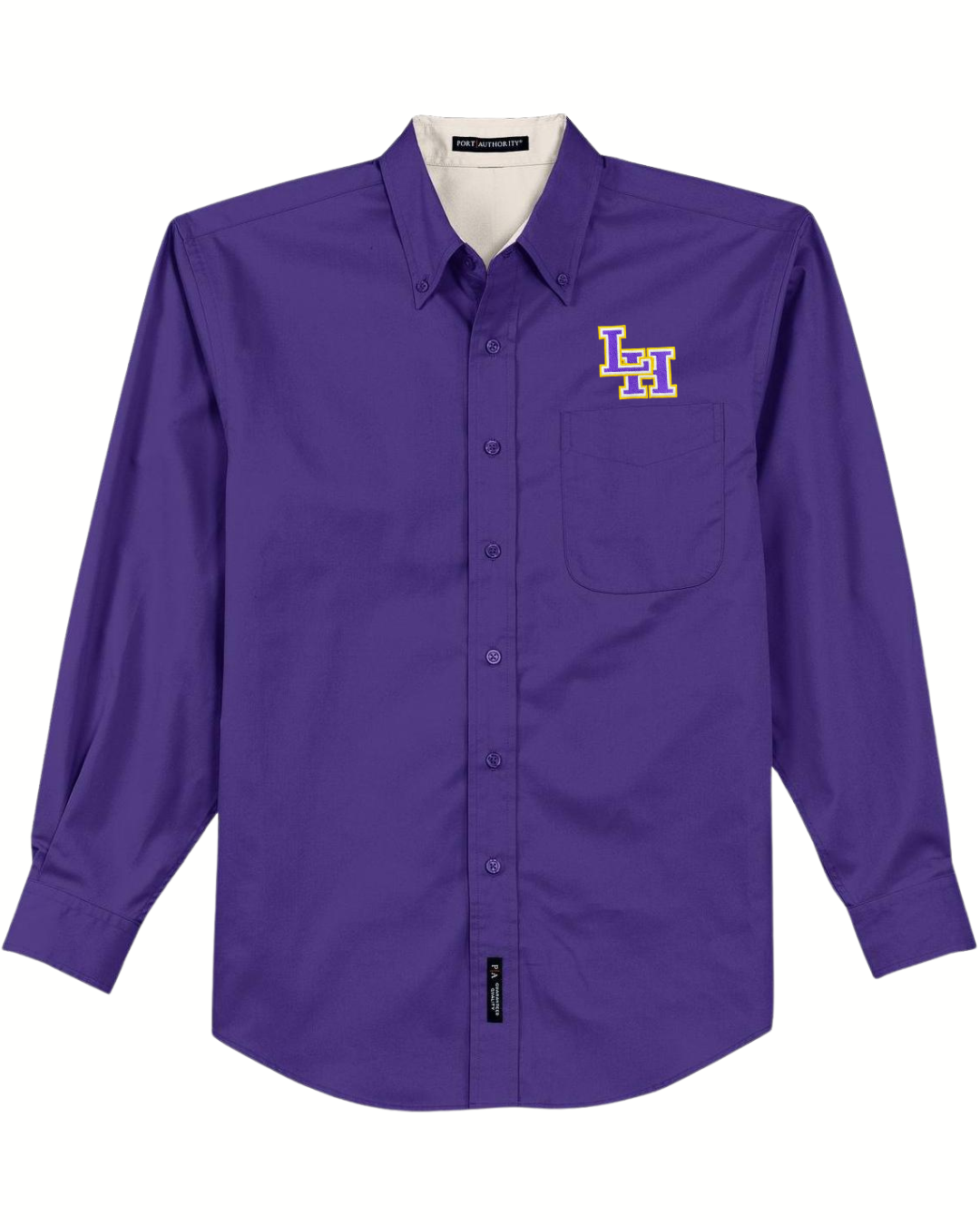 Port Authority Long Sleeve Purple LH Twill Shirt