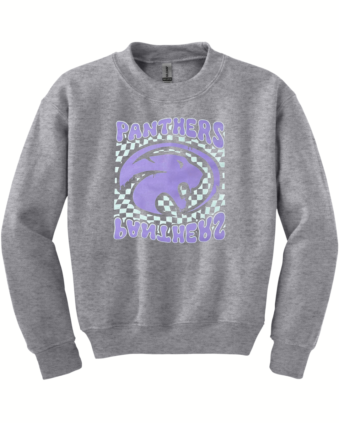 Youth Trippy Panther Crewneck