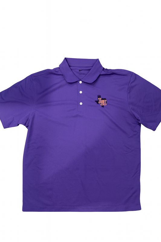 Purple Nike Polo Texas with LH