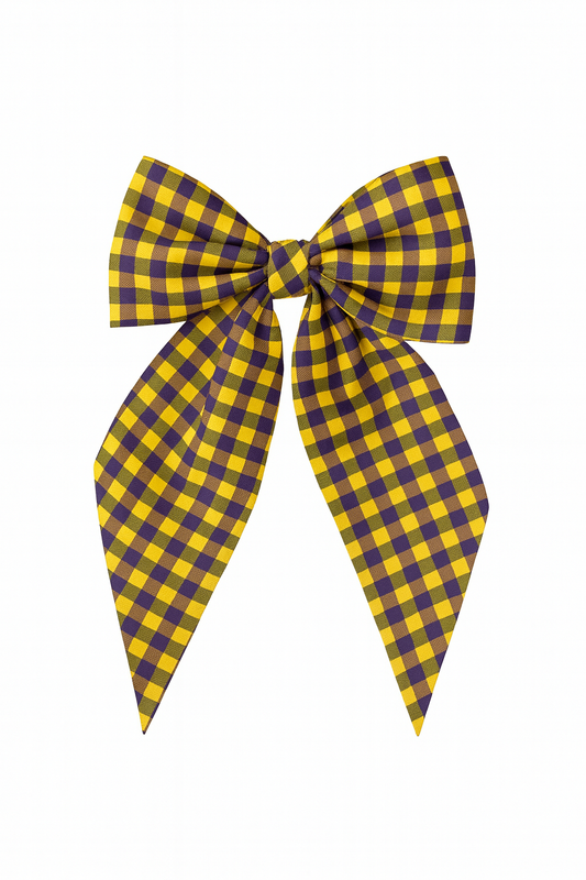 Checkered Game Day Hair Clip
