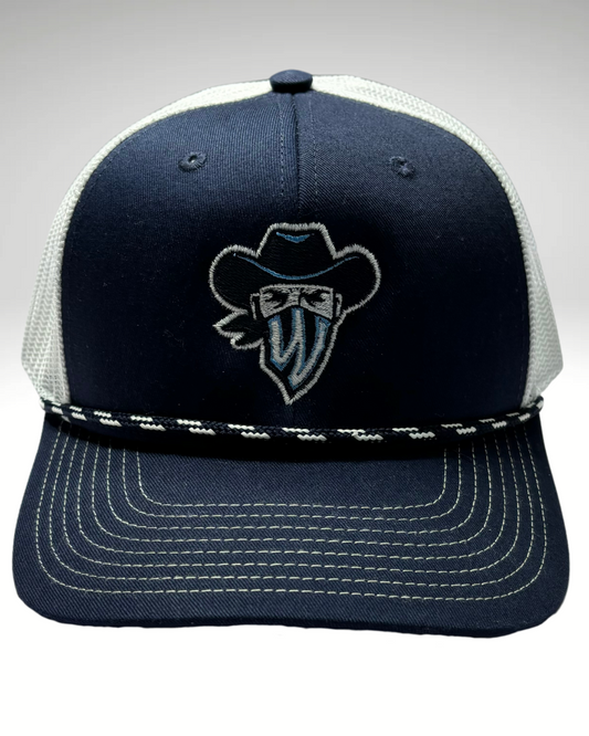 Cord Navy Wrangler Mask Hat
