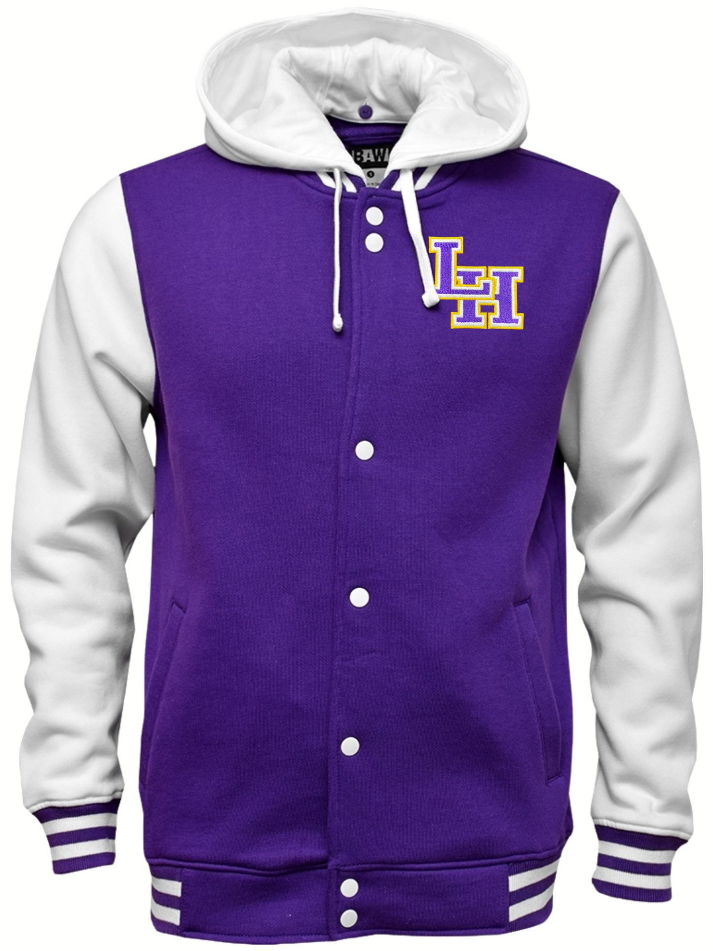 Men's Hooded Letterman Jacket