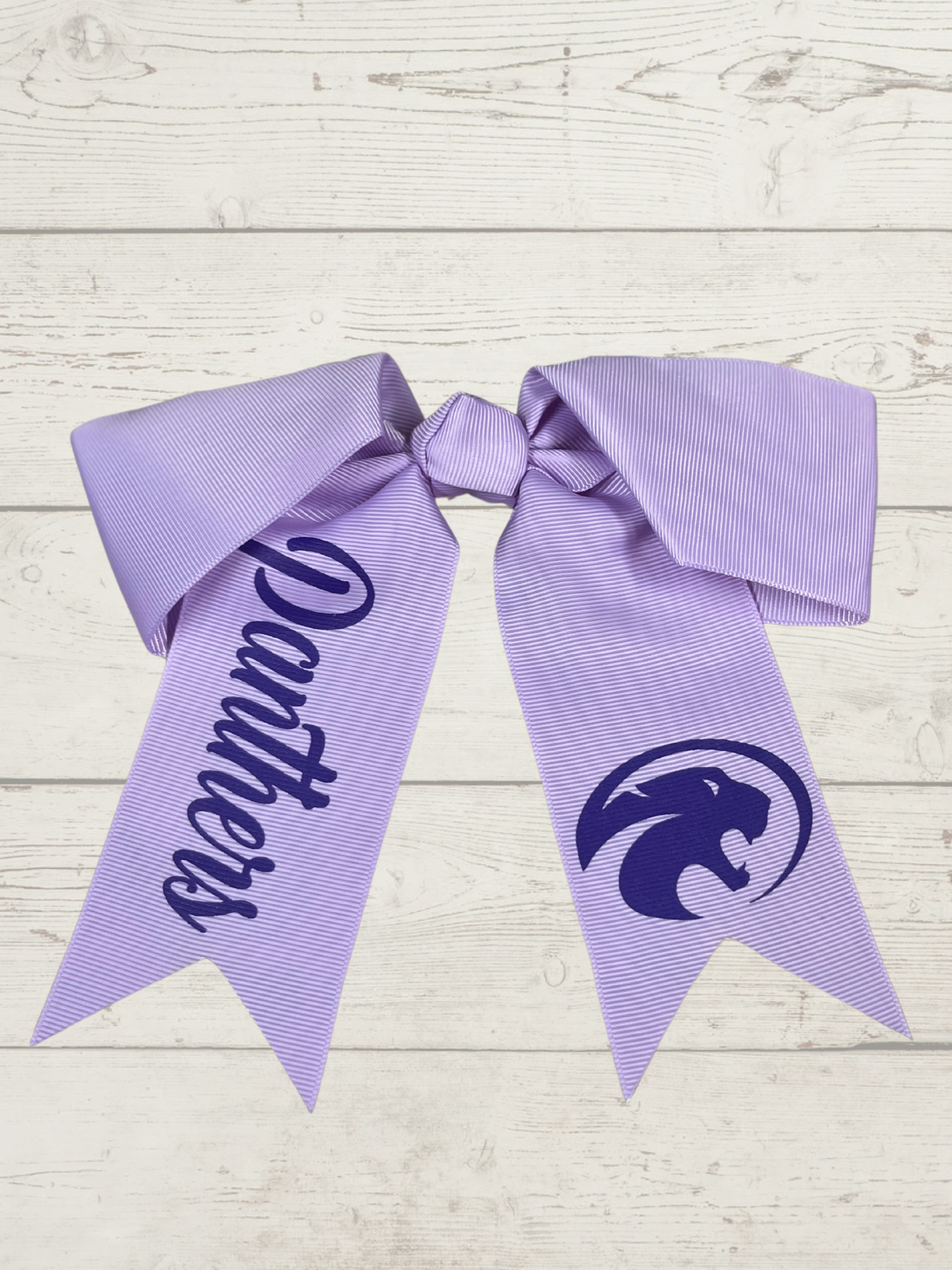 Cheer Bow LT Purple Panther