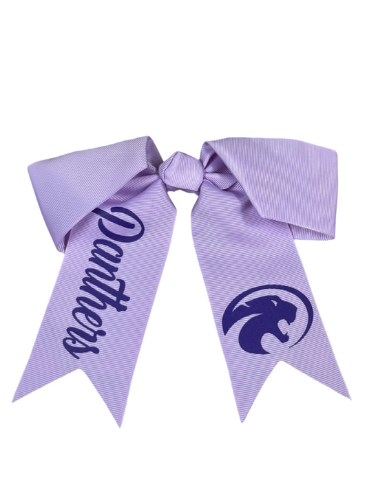 Cheer Bow LT Purple Panther