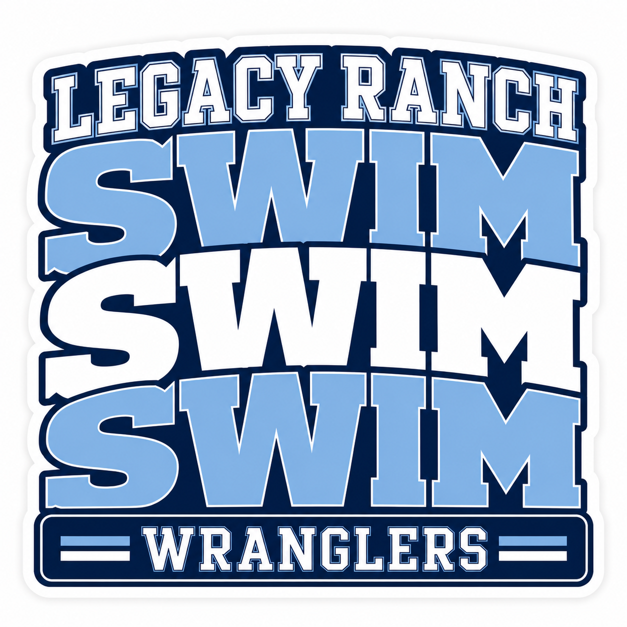 LR Swim Sticker