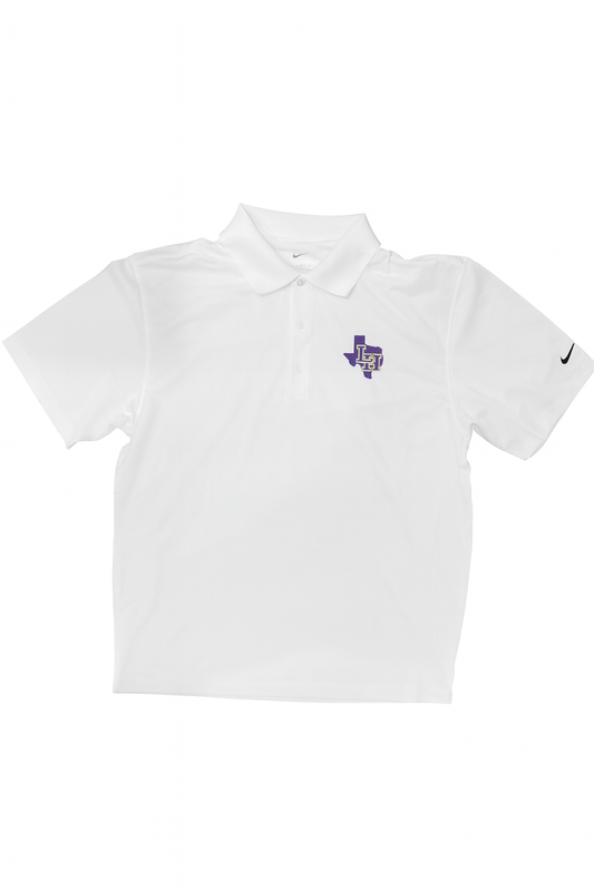 White Nike Polo Texas with LH