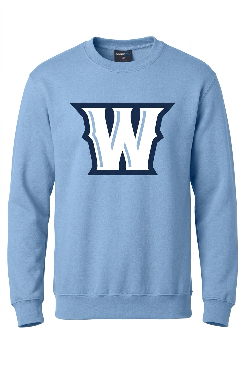Big Blue W Crewneck