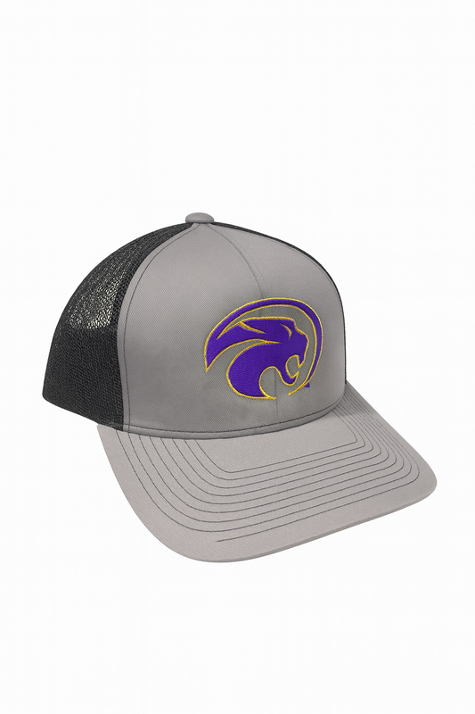 Grey Cat Head SnapBack