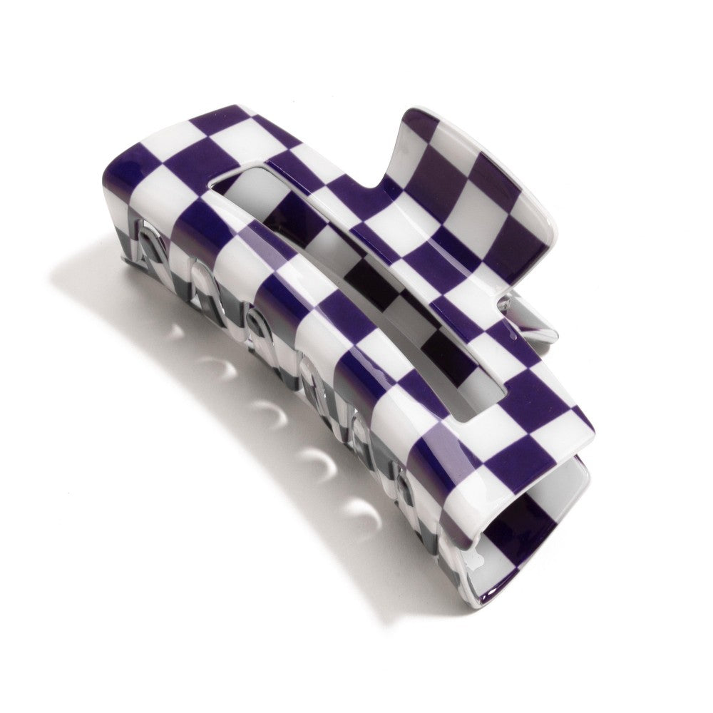 Checker Print Claw Clip
