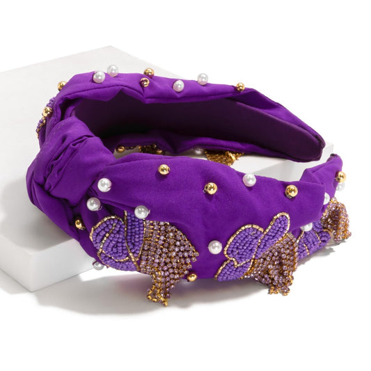 Beaded Cowboy Hat Fringe Headband