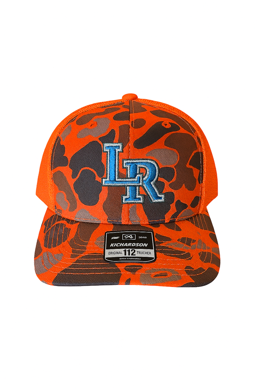LR Orange Camo Trucker Hat