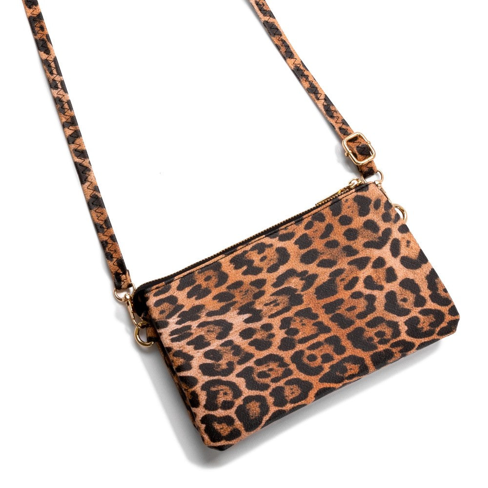 Crossbody Faux Leather Envelope Organizer Purse