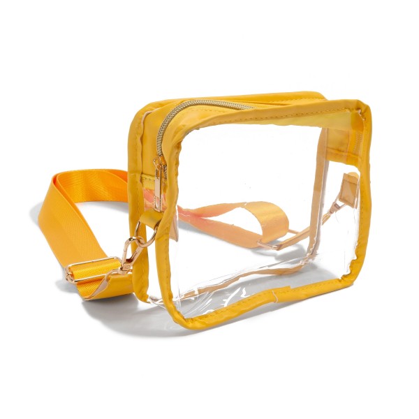 Clear Crossbody Bag Yellow