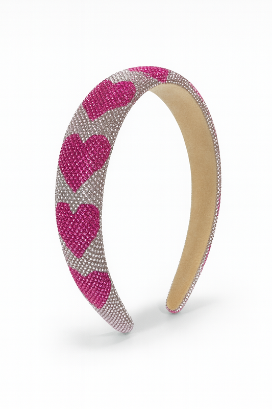 Rhinestone Heart Paint HeadBand