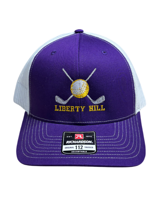 Richardson Liberty Hill Golf Purple & White Snapback Hat