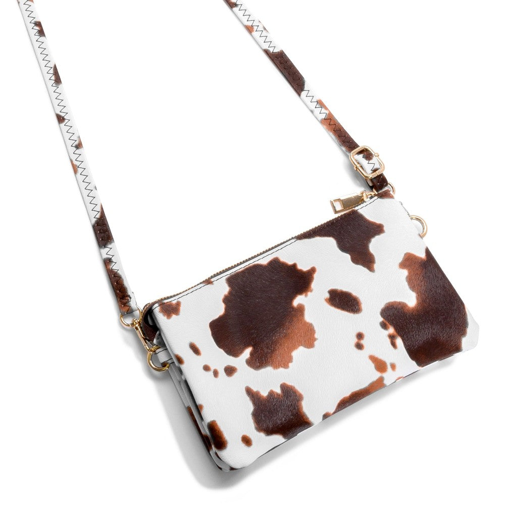 Cow Print Leather Crossbody