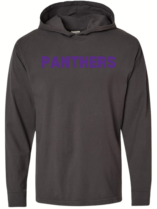 Comfort Wash Panthers Hooded Long Sleeve T-shirt