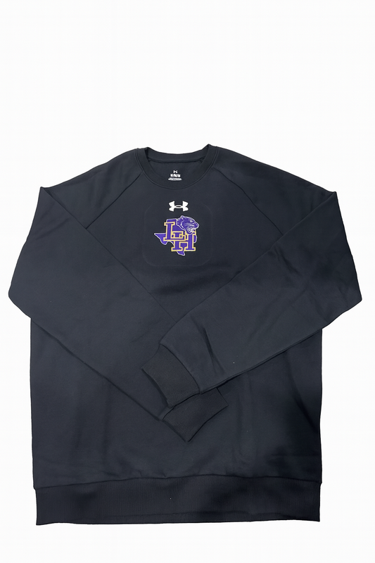 Black Crewneck  Under Armor Texas LH with Panthers Head