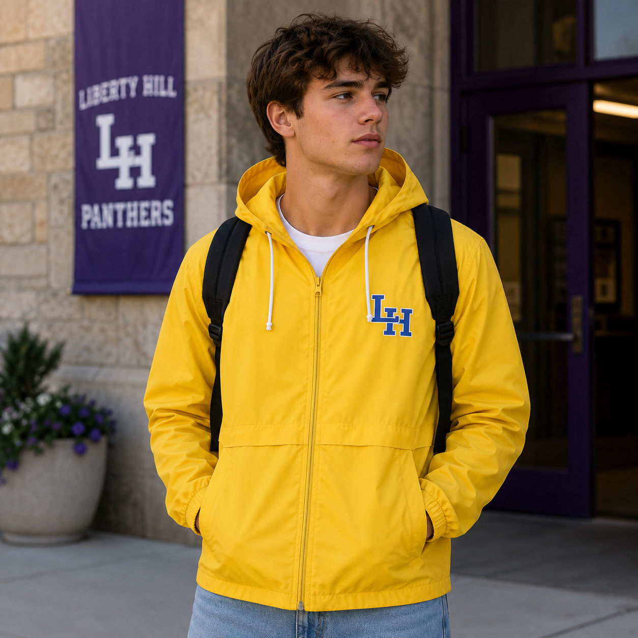 Vintage Hooded Rain Jacket