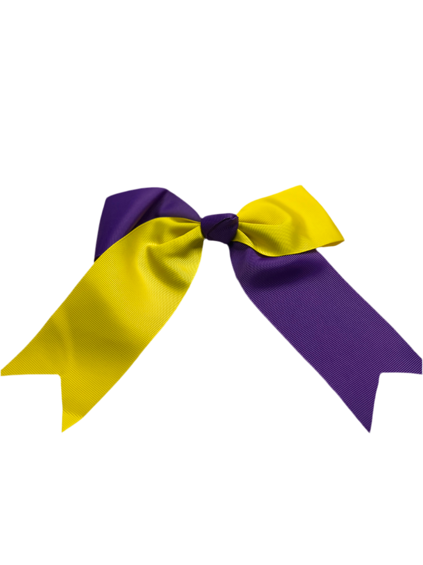 Cheer Bow Yellow & Purple