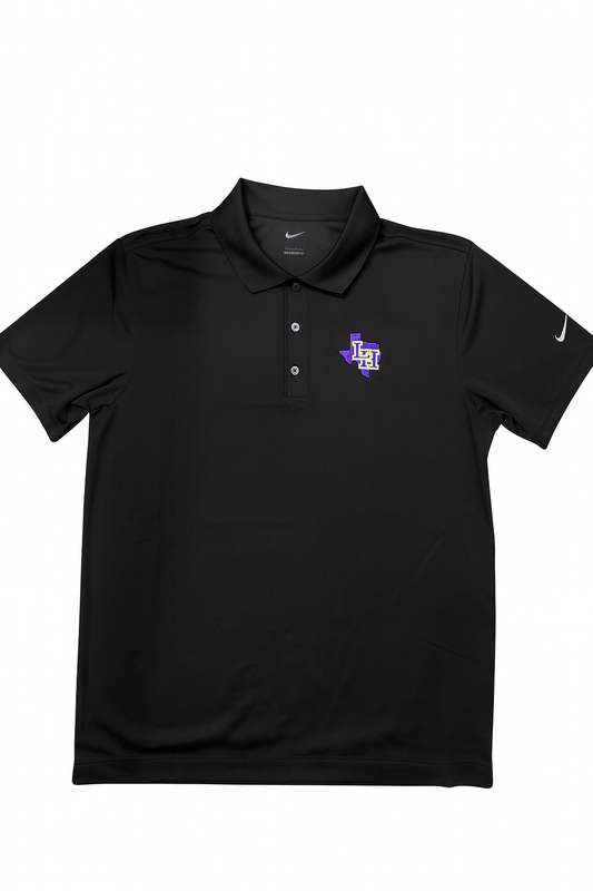 Black Nike Polo Texas with LH