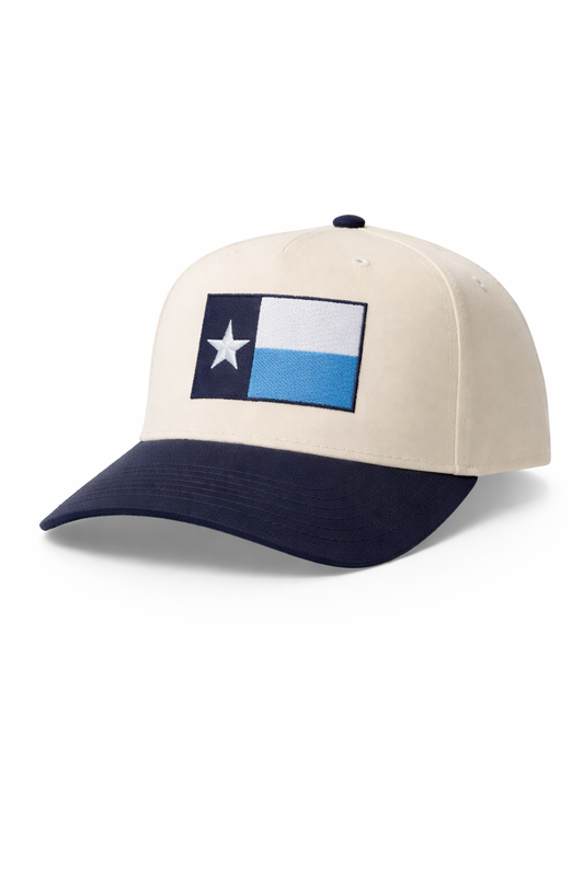 OTTO Classic Fit Texas Flag SnapBack Tan