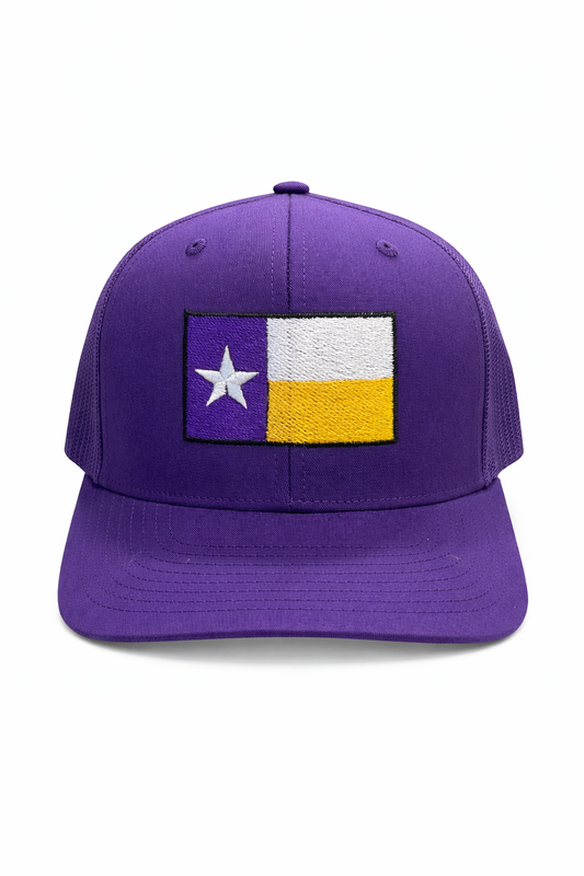Trucker Purple/Purple Texas Flag Hat