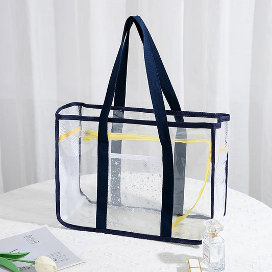 Clear Tote Bag Navy