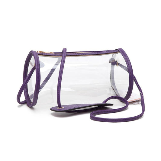 Clear Crossbody Bag Purple