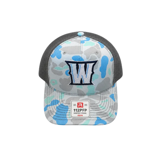 W Blue Camo Hat