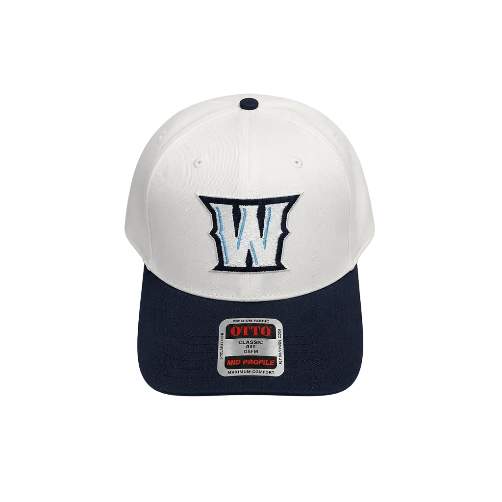W Navy/White Snapback Hat