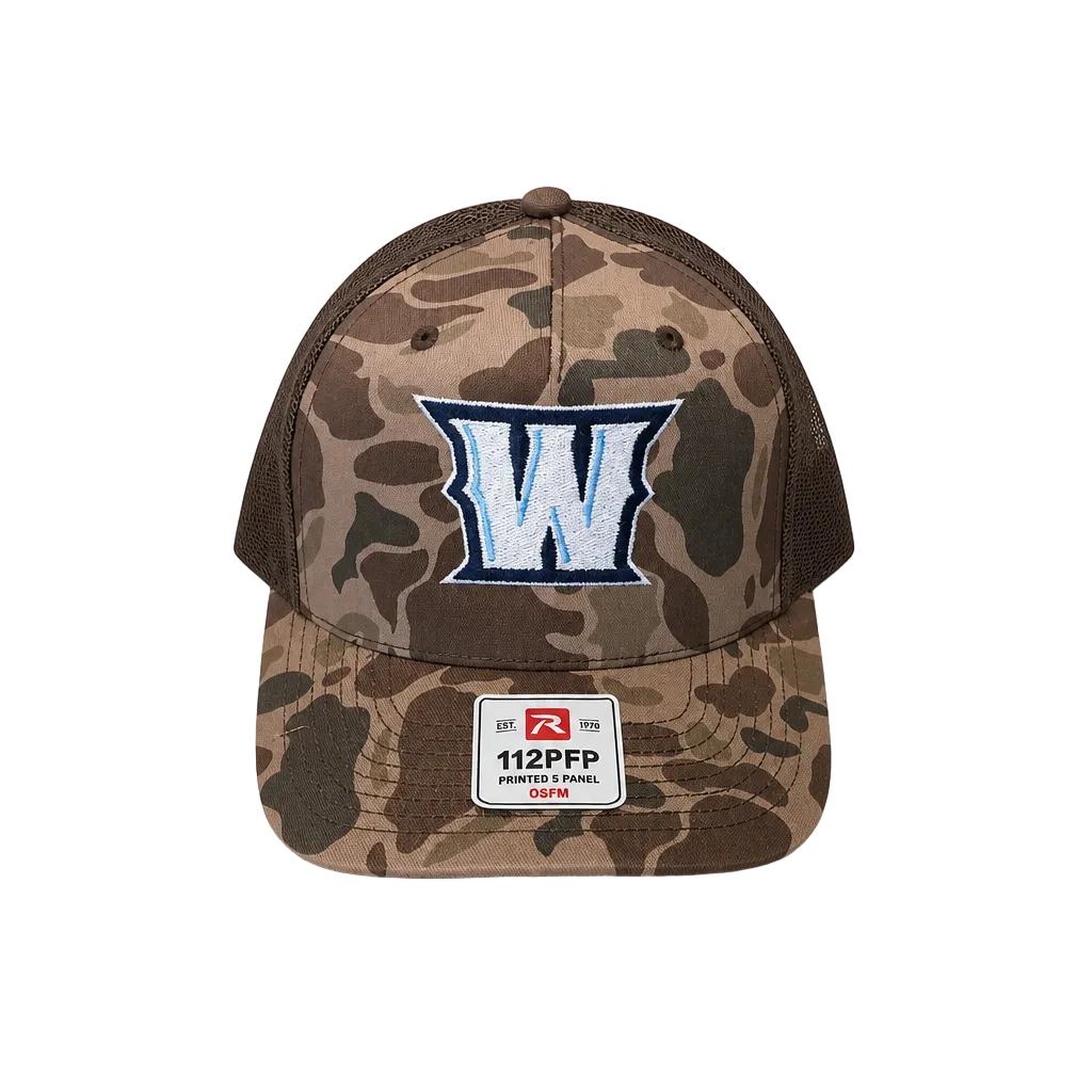 W Brown Camo  Hat