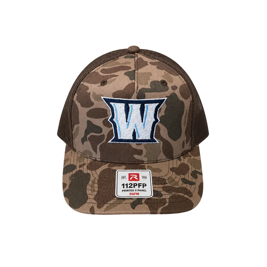 W Brown Camo  Hat