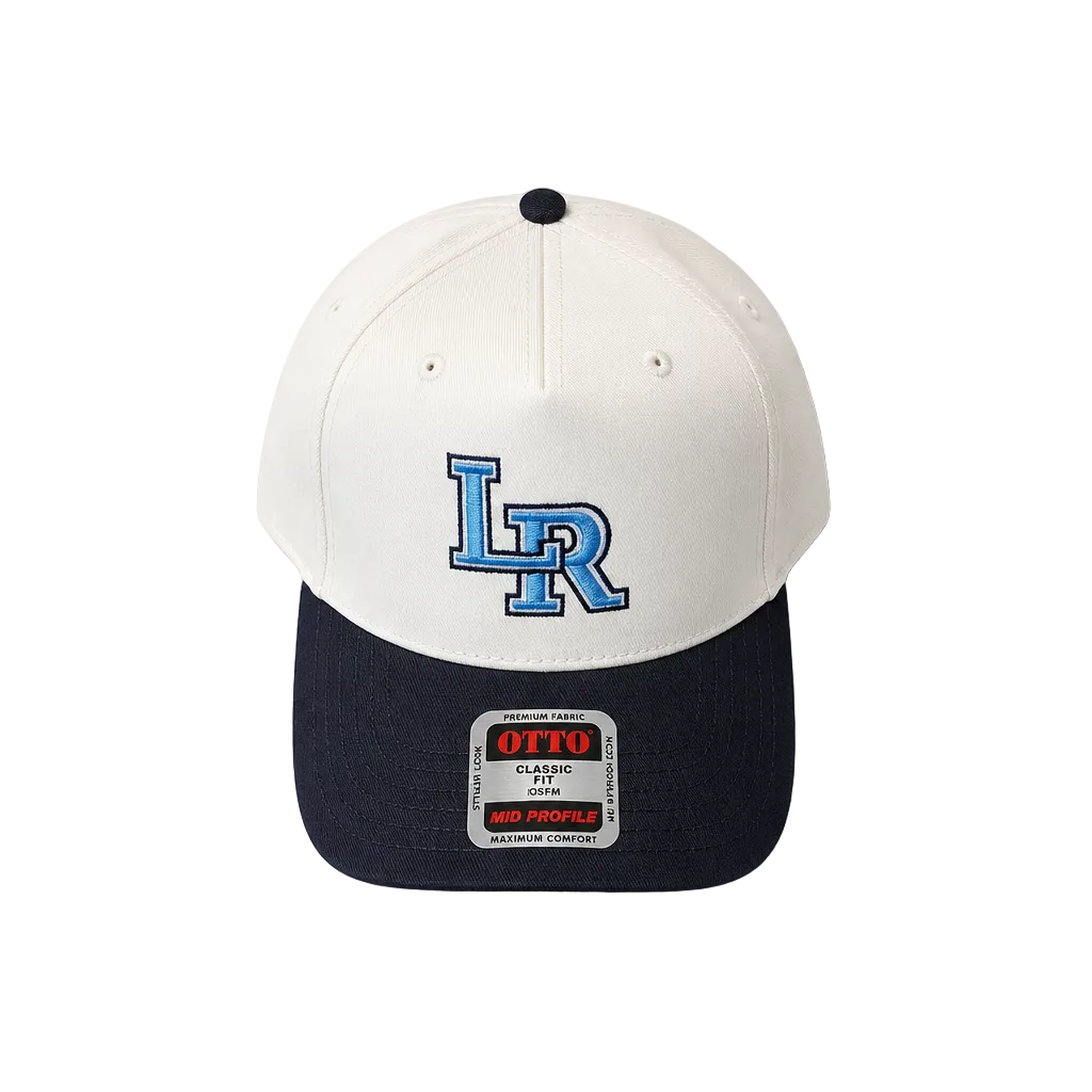 LR Navy/White Snapback Hat