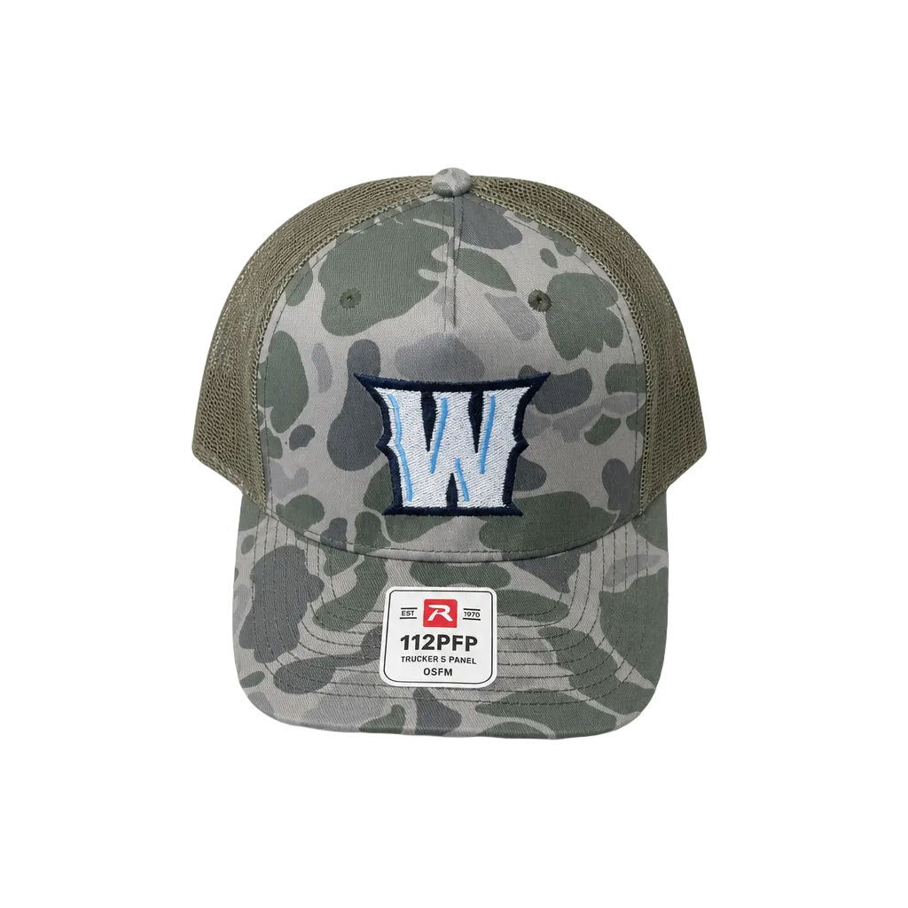 W Green Camo Hat