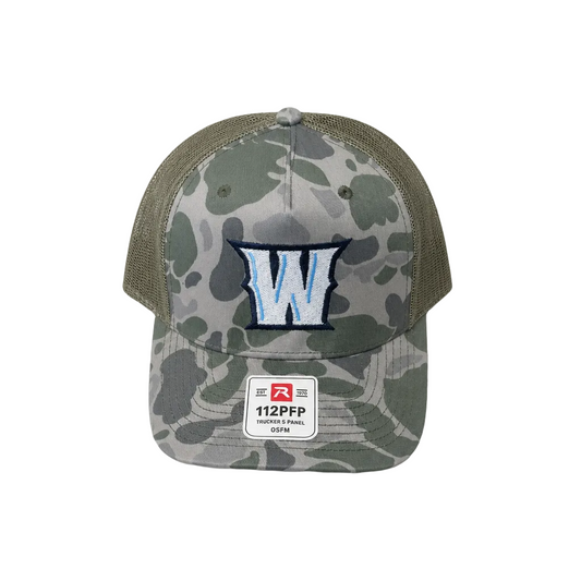W Green Camo Hat