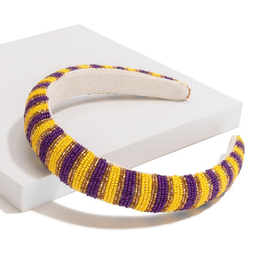 Seed Bead Cushion Headband  p/y
