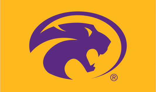 Flag Yellow with Panther Head