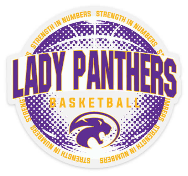 Lady Panther Basketball Sticker