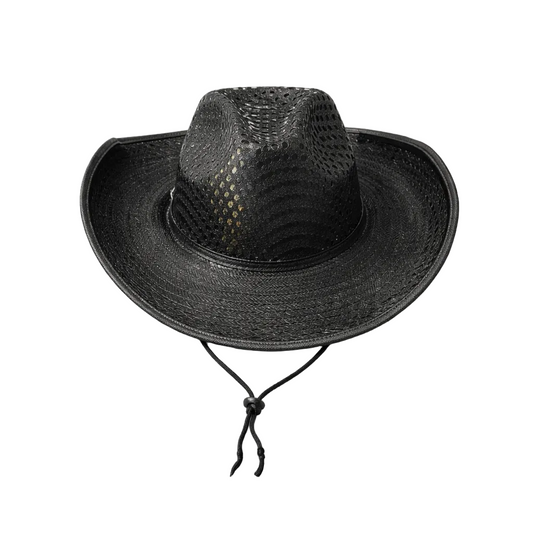 Light Up Cowboy Hat Black