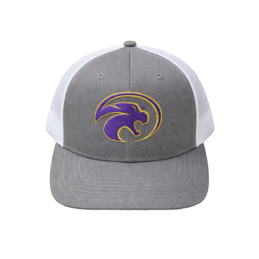 Grey Cathead Snapback Hat